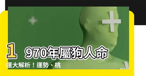 1970 屬狗 一生|【1970生效】1970年屬狗人命運大解析！運勢、桃花、財運一次。